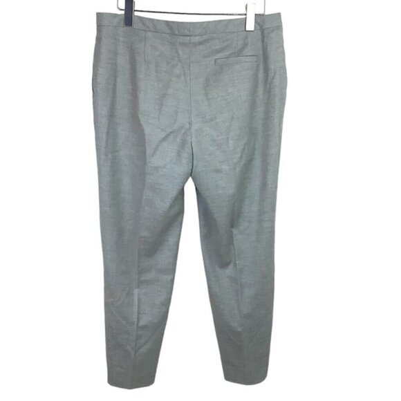 ESCADA CASHMERE WOOL BLEND TAPERED GRAY TROUSERS PANTS 42 - Picture 6 of 11